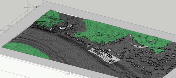 Геометрия макета в CAD — по ней сводили экраны и подсветку