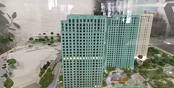 Корпуса макета крупным планом